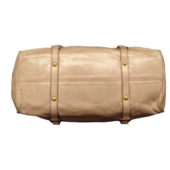 ✨HP✨AUTH MIUMIU PINK Pale Bow Vitello Lux Leather Bag M - Picture 4 of 12